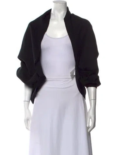 Pre-owned Soia & Kyo Open Front Sweater In Black