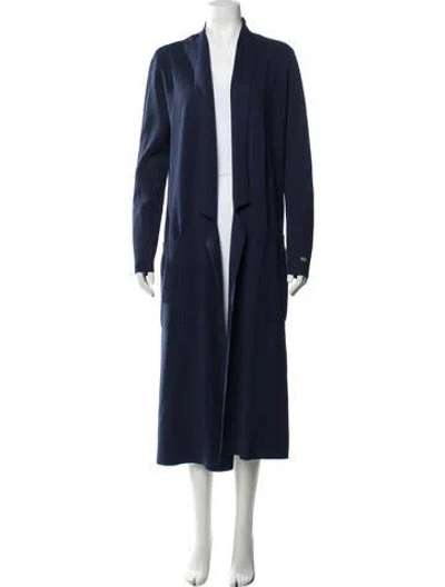 Pre-owned Soia & Kyo Open Front Sweater In Blue