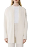 Soia & Kyo Rib Open Front Cardigan In Neutral