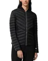 Soia & Kyo Chevron-quilted Lightweight Down Jacket In Black