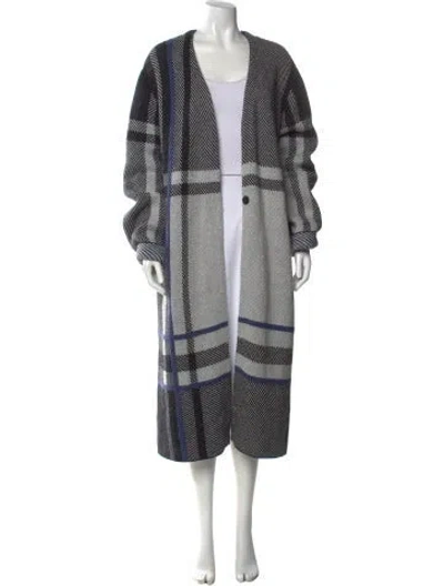 Pre-owned Soia & Kyo Striped V-neck Sweater In Black