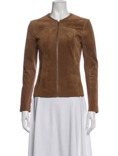 Pre-owned Soia & Kyo Suede Jacket In Brown