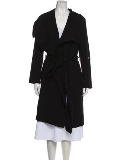 Pre-owned Soia & Kyo Trench Coat In Black