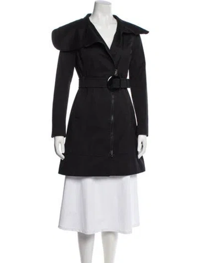 Pre-owned Soia & Kyo Trench Coat In Black