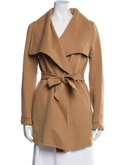 Pre-owned Soia & Kyo Virgin Wool Trench Coat In Brown