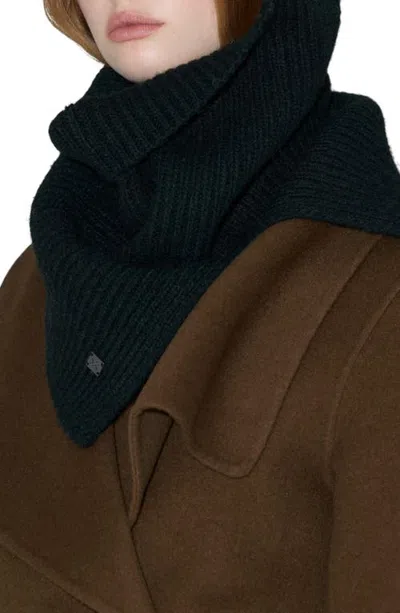 Soia & Kyo Wanda Rib Knit Neck Warmer In Black