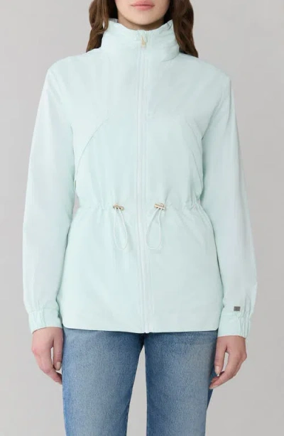 Soia & Kyo Water Repellent Hooded Coat In Blue