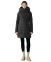 Soia & Kyo Judy Water Resistant 700 Fill Power Hooded Down Coat In Black