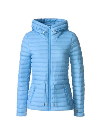 Soia & Kyo Women's Ayleen Lightweight Hooded Puffer Jacket In Blue