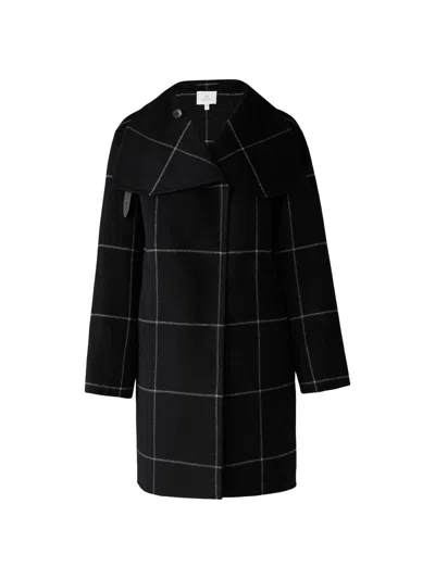 Soia & Kyo Women's Jackie Grid Wool-blend Coat In Black Powder