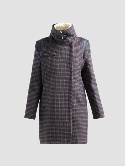 Soia & Kyo Women's Kiana Plaid Wool-blend Coat In Gray