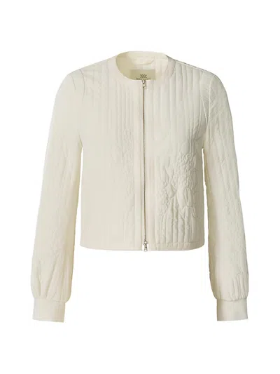 Soia & Kyo Women's Reita Floral Quilted Bomber Jacket In Neutral