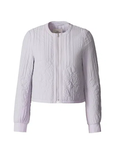 Soia & Kyo Women's Reita Floral Quilted Bomber Jacket In Purple