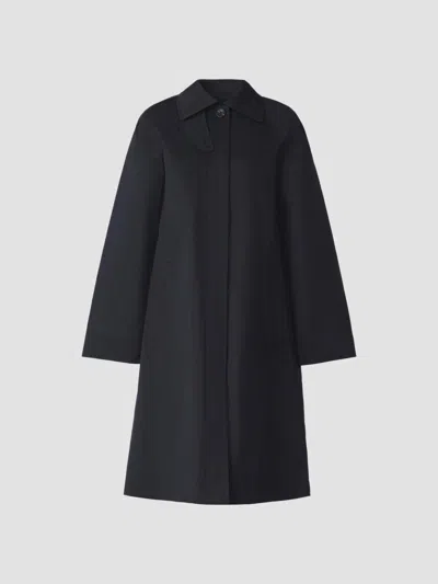 Soia & Kyo Women's Ulla Twill Car Coat In Black