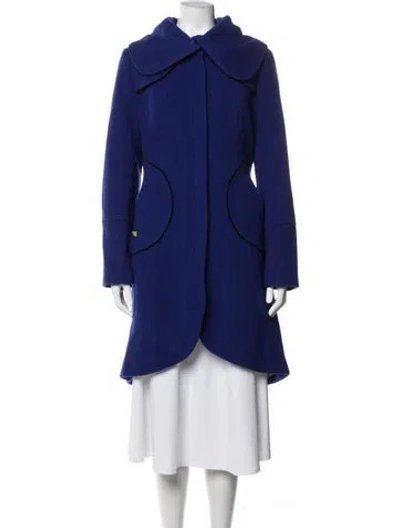 Pre-owned Soia & Kyo Wool Coat In Blue