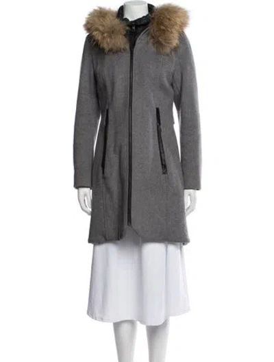Pre-owned Soia & Kyo Wool Coat In Gray