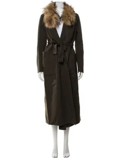 Pre-owned Soia & Kyo Wool Coat In Green