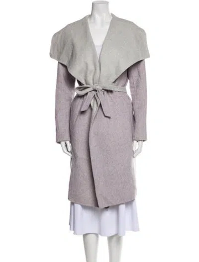 Pre-owned Soia & Kyo Wool Coat In Purple
