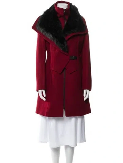 Pre-owned Soia & Kyo Wool Coat In Red