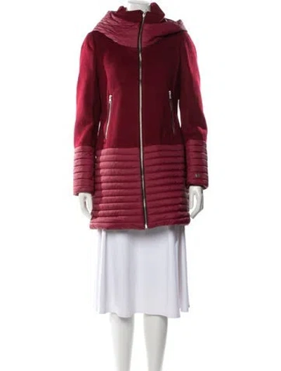 Pre-owned Soia & Kyo Wool Down Coat W/ Tags In Red