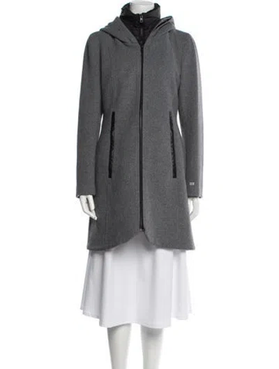 Pre-owned Soia & Kyo Wool Parka In Gray