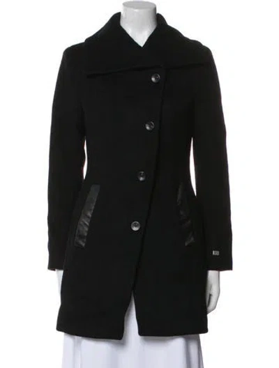 Pre-owned Soia & Kyo Wool Peacoat In Black