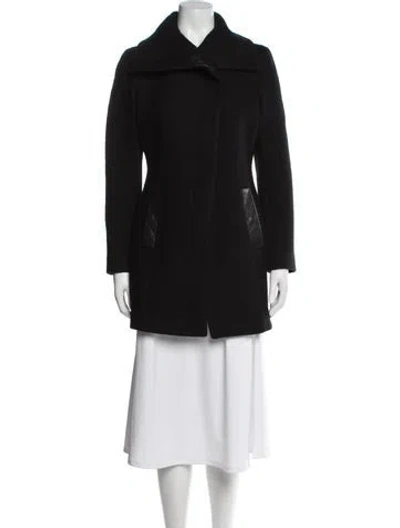 Pre-owned Soia & Kyo Wool Peacoat In Black