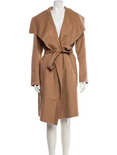 Pre-owned Soia & Kyo Wool Trench Coat In Brown