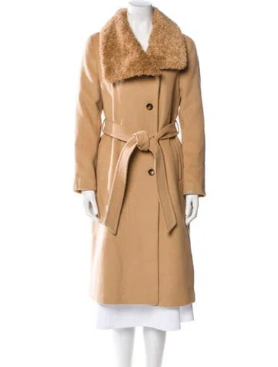 Pre-owned Soia & Kyo Wool Trench Coat In Neutral