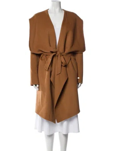 Pre-owned Soia & Kyo Wool Trench Coat In Neutral