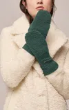 Soia & Kyo Alina Polar Fleece Mitten In Spruce Green In Multi