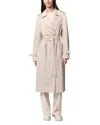 Soia & Kyo Modular Utility Trench Coat In Mist