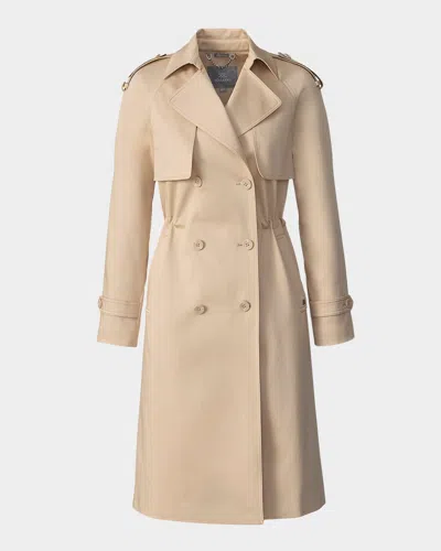 Soia & Kyo Classic Trench Coat In Almond