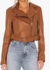 Soia & Kyo Clodia Leather Jacket In Cinnamon In Brown