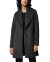 Soia & Kyo Lolli Single Breasted Shawl Collar Coat In Black