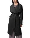 Soia & Kyo Olivia Wrap Trench Coat In Black