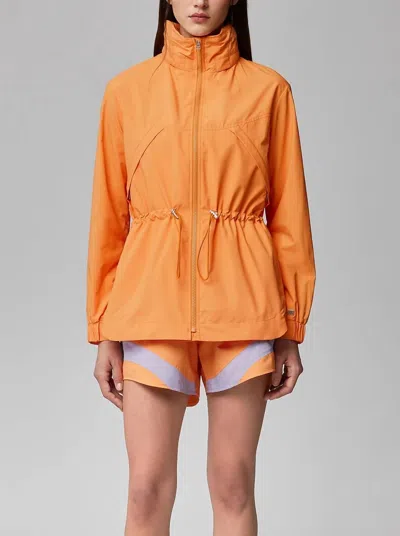 Soia & Kyo Water Repellent Hooded Coat In Orange