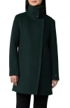 Soia & Kyo Women's Puffer-bib Asymmetric Zip-front Coat In Evergreen
