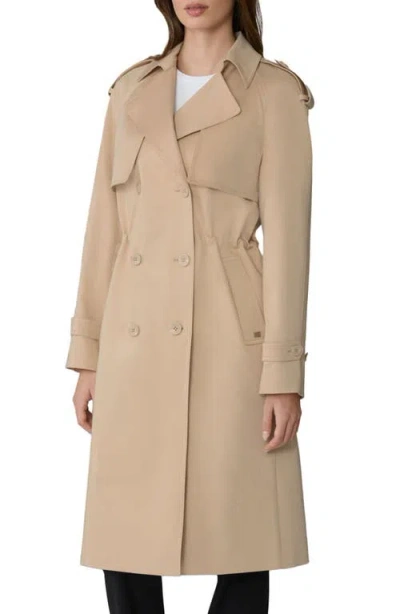 Soia & Kyo Fabiola Water Repellent Trench Coat In Almond