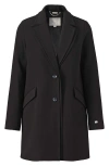 Soia & Kyo Fabriza Double Lapel Coat In Black