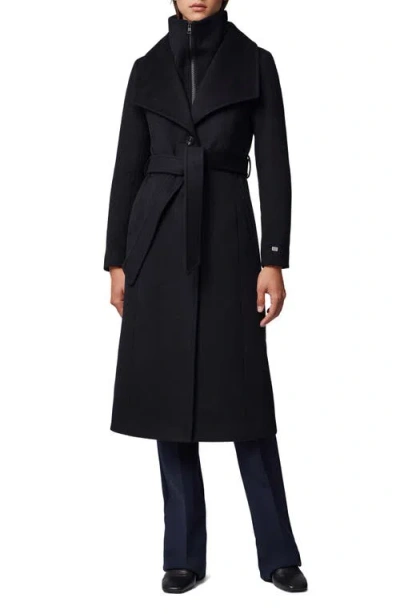 Soia & Kyo Ilana Wool Blend Coat In Black