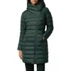 Soia & Kyo Women's Asymmetric Hooded Down Puffer Coat In Evergreen