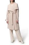 Soia & Kyo Essential Drapey Trench Coat In Mist