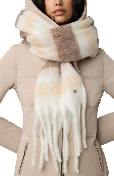 Soia & Kyo Oversize Fringe Scarf In Hush