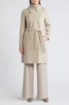 Soia & Kyo Safira Double Breasted Wool Blend Coat In Hush
