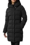 Soia & Kyo Hooded Water Repellent Down Puffer Coat In Black
