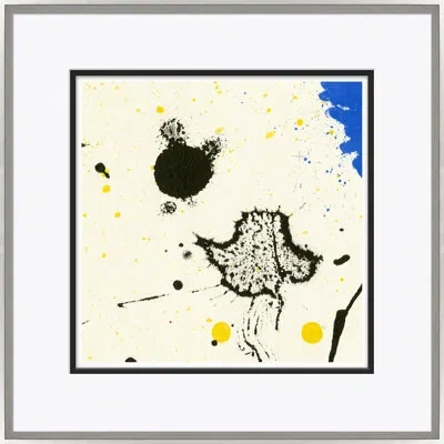 Soicher Marin 1960's Pop Mod Crops - Picture Frame Painting On Paper In Black;beige;yellow