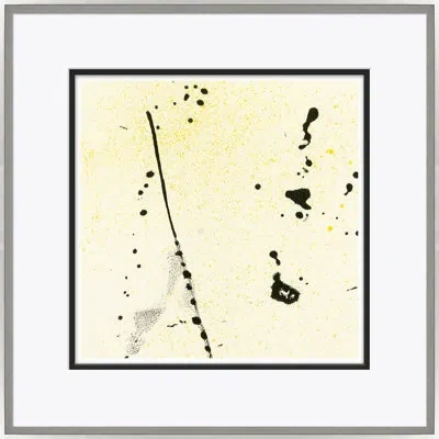 Soicher Marin 1960's Pop Mod Crops - Picture Frame Painting On Paper In Black;beige;yellow