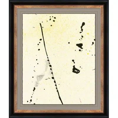 Soicher Marin '1960's Pop Mod Crops' - Picture Frame Painting Painting On Paper In Black;beige;yellow