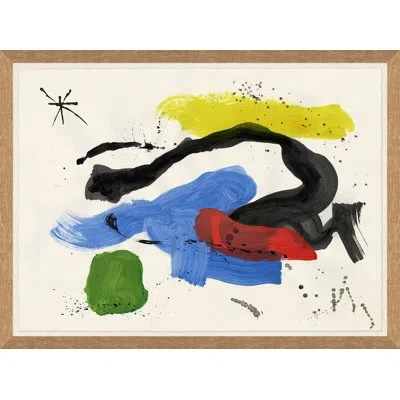 Soicher Marin 60's Pop Art' - Picture Frame Print On Paper In Blue;black;red;yellow